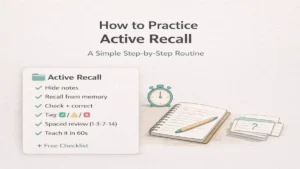 How to Practice Active Recall (A Friendly, Step-by-Step Guide)