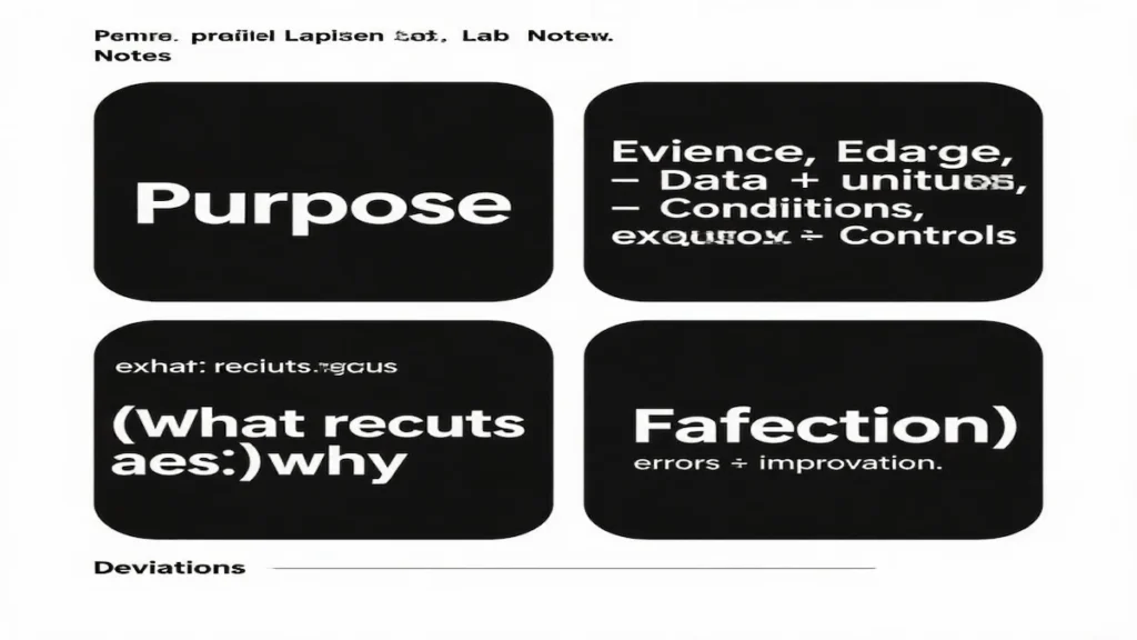 biology lab notes template P.E.E.R purpose evidence explanation reflection