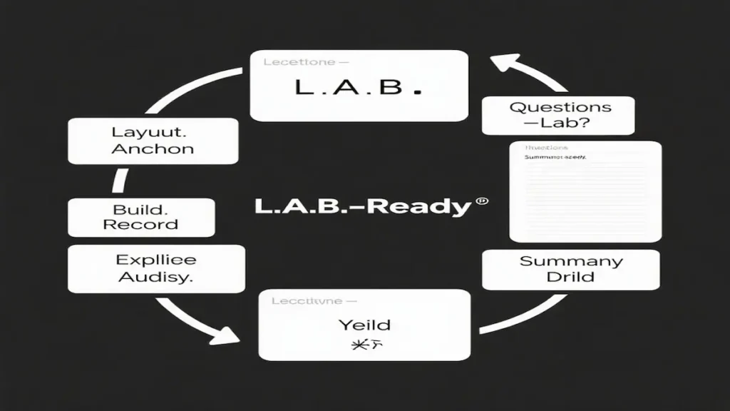  biology note-taking system L.A.B.-Ready diagram
