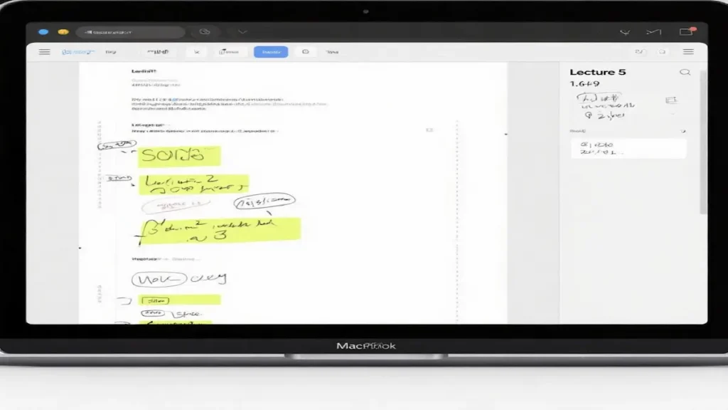 pdf annotation and highlighting workflow in note taking apps for mac for students