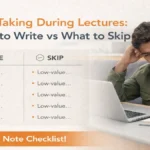 Note Taking During Lectures: What to Write vs What to Skip