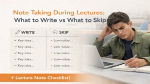 Note Taking During Lectures: What to Write vs What to Skip