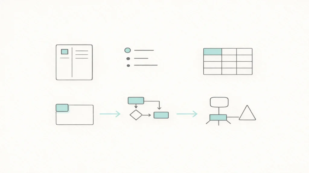Icons representing note-taking methods for university students