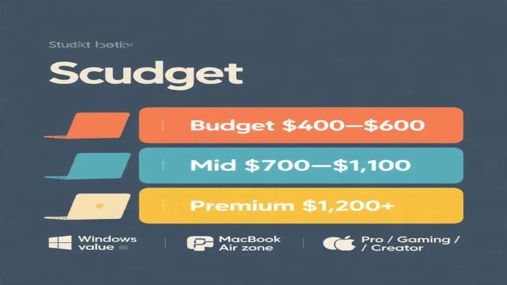 Student laptop price ranges for Mac vs Windows (2026)