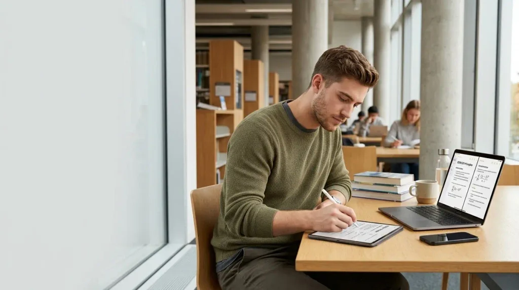 Apple Notes review for students showing iPad and MacBook lecture notes setup