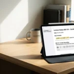 Apple Notes review for students showing iPad and MacBook college lecture setup